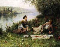 Daniel Ridgway Knight - Normandy Garden aka Le Gouter